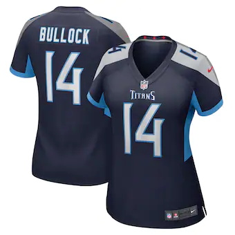womens nike randy bullock navy tennessee titans game jersey